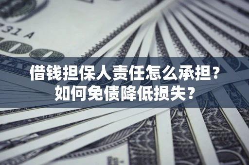 北京借钱担保人责任怎么承担？如何免债降低损失？