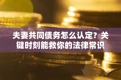 北京夫妻共同债务怎么认定？关键时刻能救你的法律常识