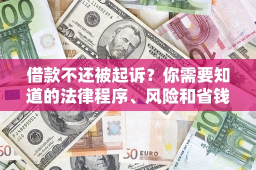 北京借款不还被起诉？你需要知道的法律程序、风险和省钱技巧