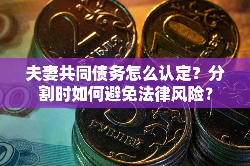 北京夫妻共同债务怎么认定？分割时如何避免法律风险？